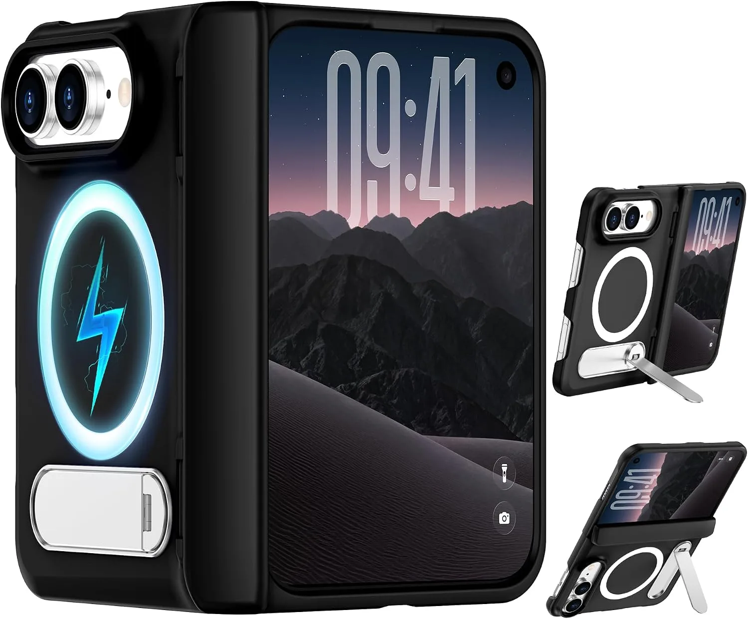 For iPhone Duo Case/iPhone Fold Case with Kickstand & Screen Protector