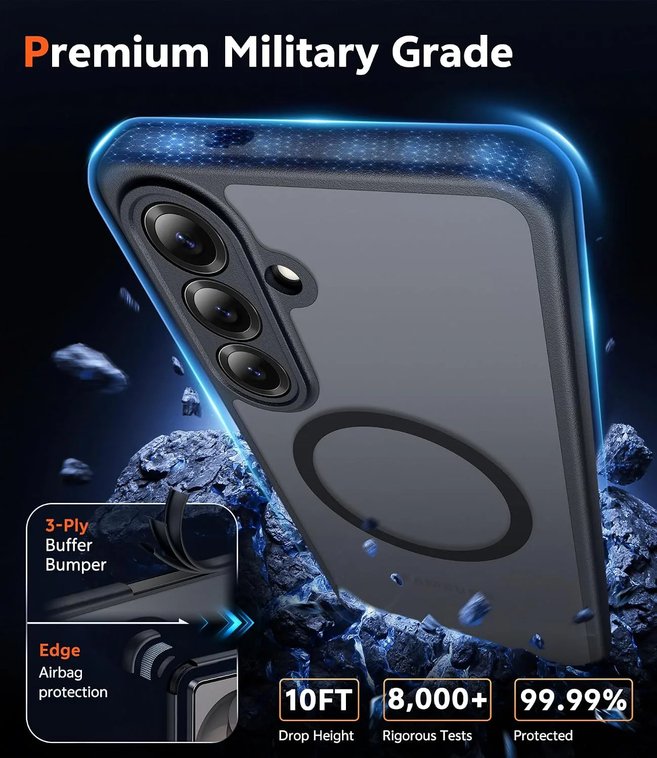 FNTCASE for Samsung Galaxy S26 Case Matte Compatible with Magsafe