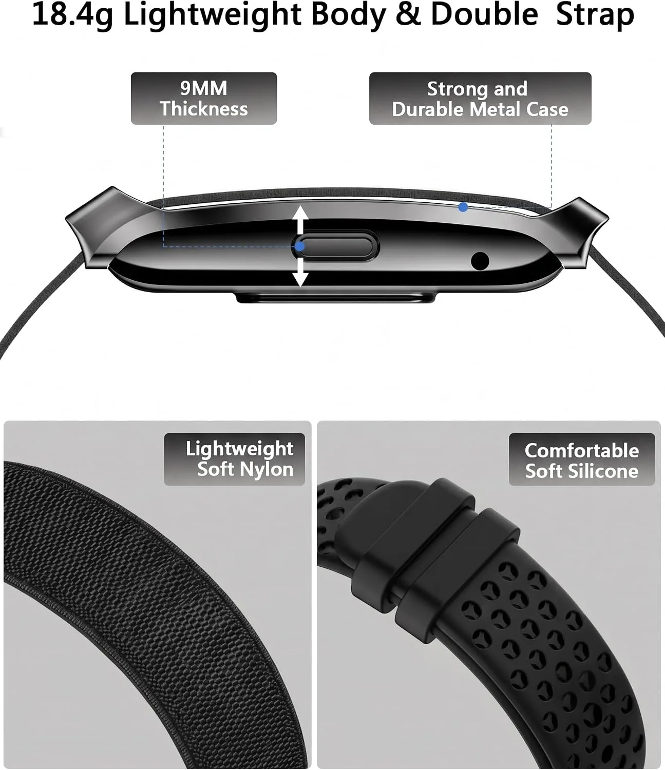 SOUYIE Smart Bracelet for Men Women, 24/7 Health Activity Fitness Trackers