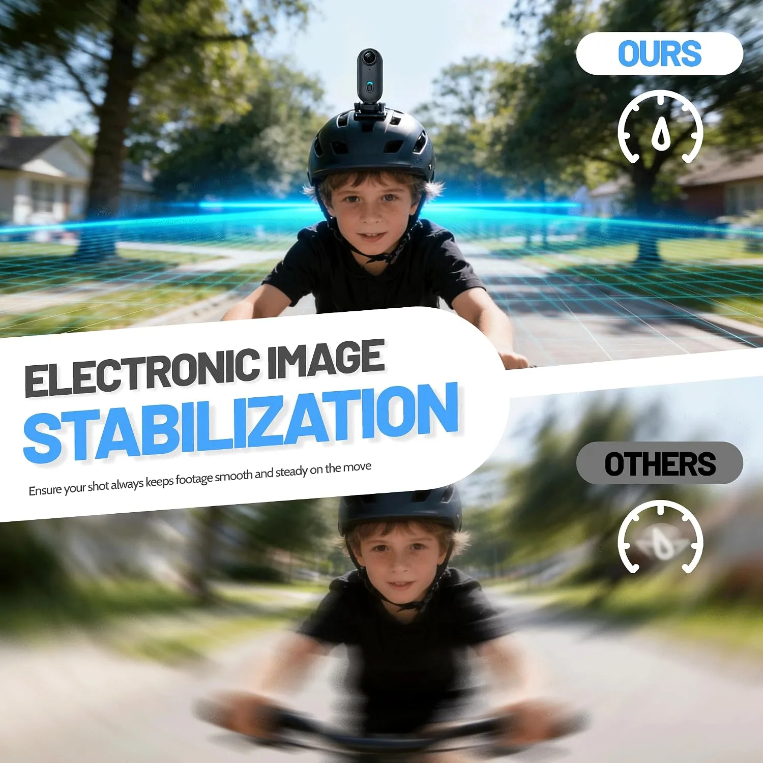 Intepoll EIS 4K 64GB Mini Body Camera, One Button POV Action Camera, Wearable Thumb Size Video Recorder with IPX7 Waterproof, Helmet Mount, Magnetic Sport DV for Bike Cycling, Pet, Vlogging(Black)
