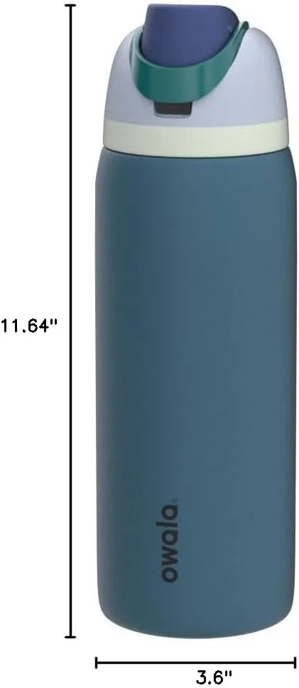 Owala FreeSip Stainless Steel Water Bottle 40 oz Denim