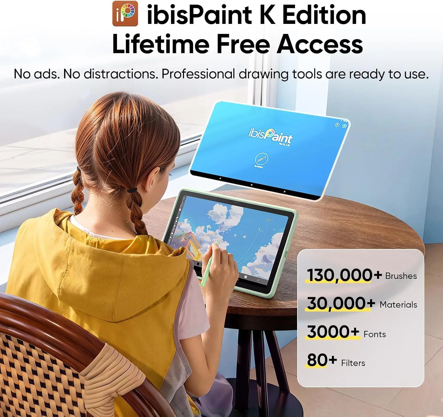 Ugee ArtPlay 12" Drawing Pad 16K Ultra-Sensitive, Standalone Drawing Tablet