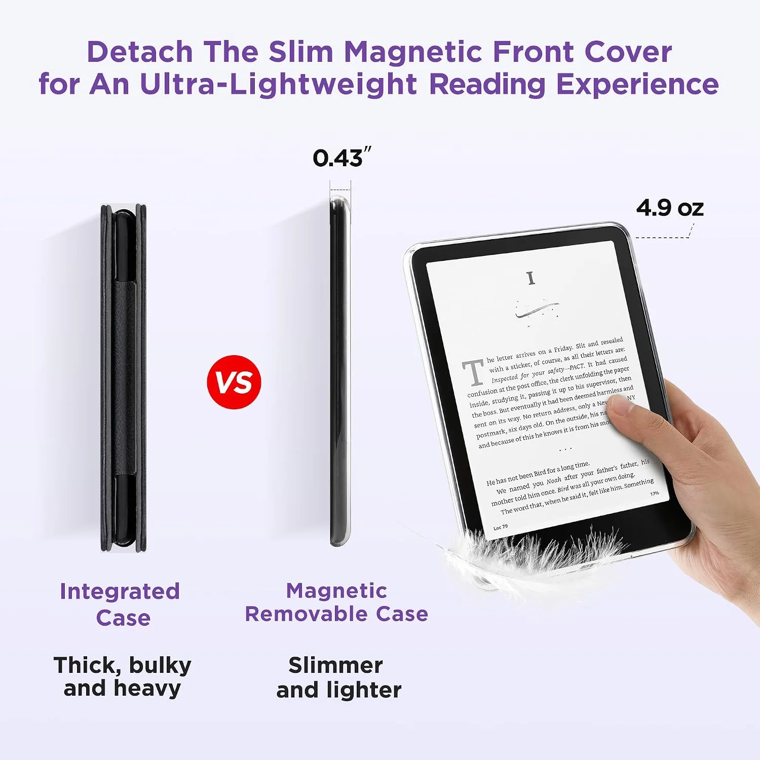 SESENSE Magnetic Case for 7'' Kindle Paperwhite 12th Gen 2024 & Colorsoft