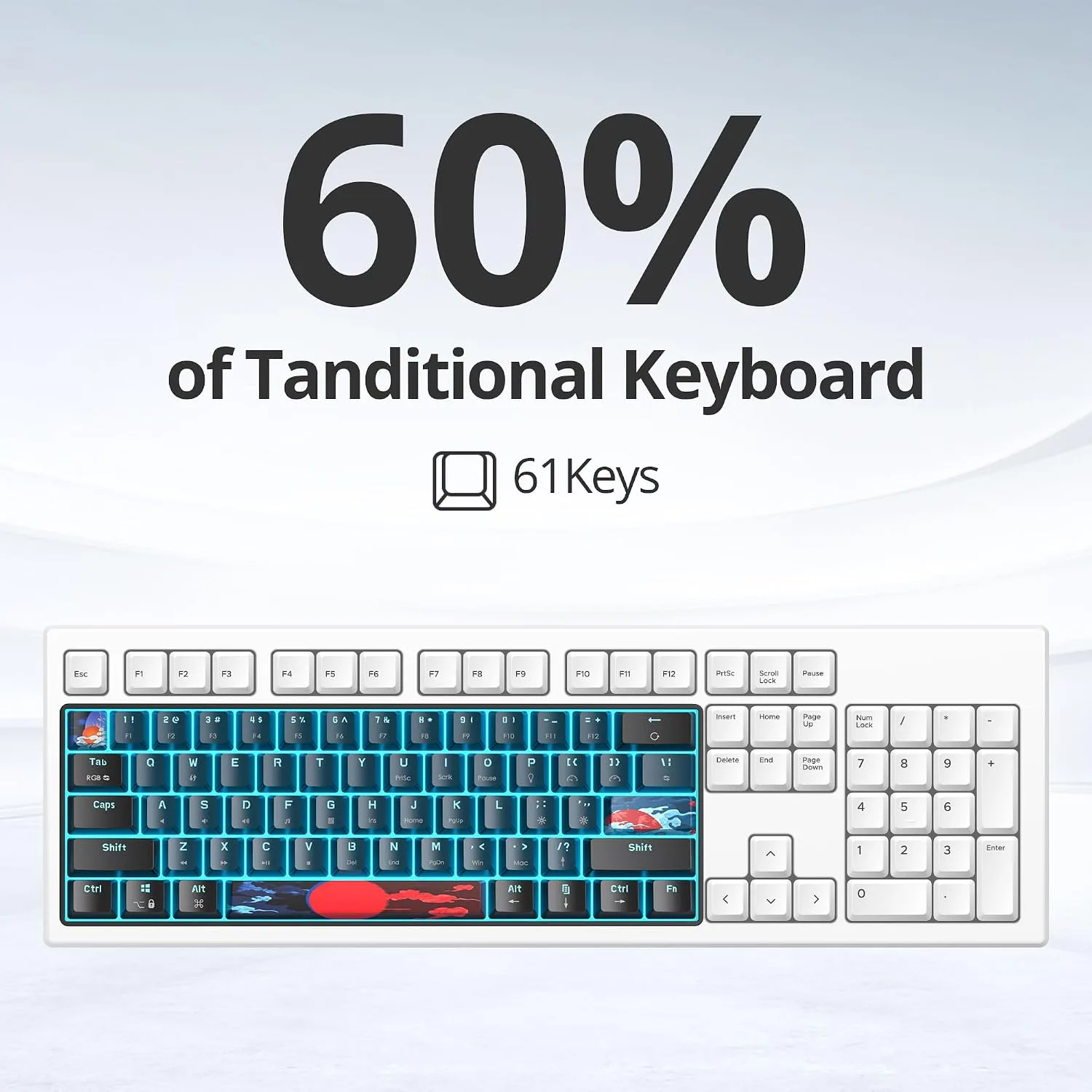 Owpkeenthy 60% Wired Mechanical Keyboard