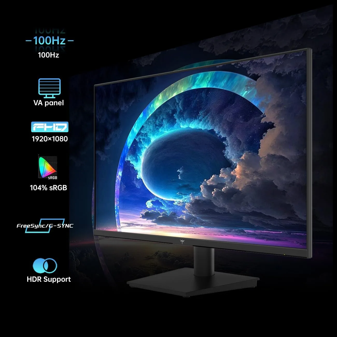 KTC 24 Inch 1080P FHD Computer Monitor, 100Hz Eye Care for Working