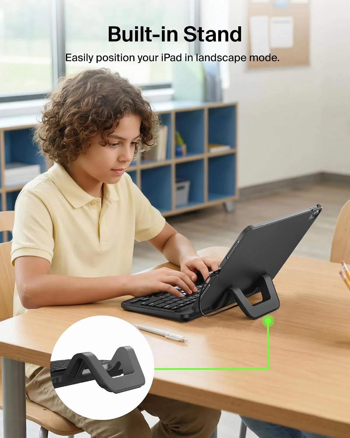 Belkin USB-C Wired Keyboard w/Stand, Plug & Play iPad