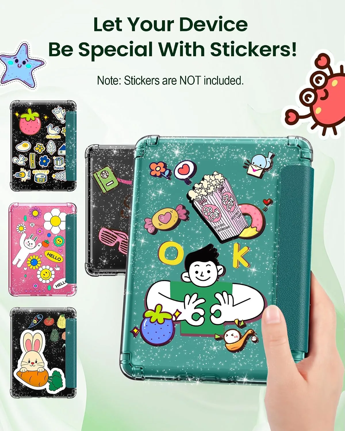 MoKo Case for 7" Kindle Paperwhite 12th Gen & Colorsoft 2024, Jade Green