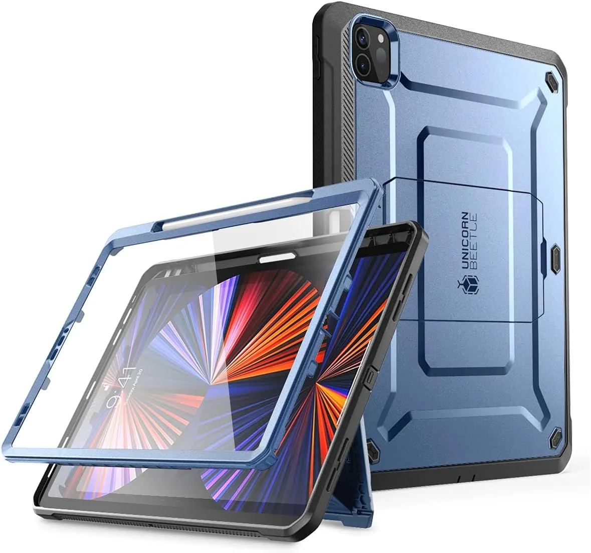 SUPCASE for iPad Pro 12.9 inch Case 2022/2021/2020 with Pencil Holder Blue