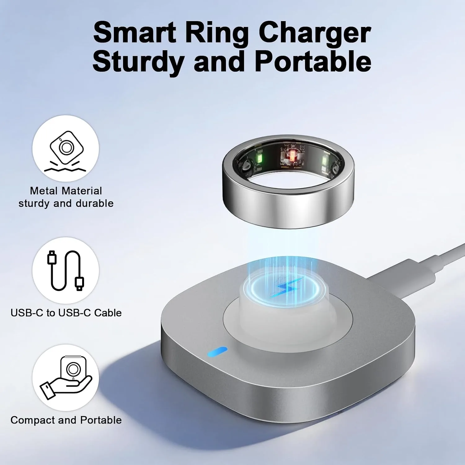 Charger Compatible with Aura-Ring Gen 3-Size 13
