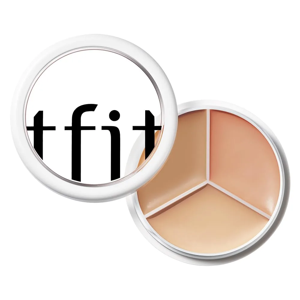 TFIT 3 Color Concealer Cream Palette Full Coverage 0.52 Ounce 02 Warm