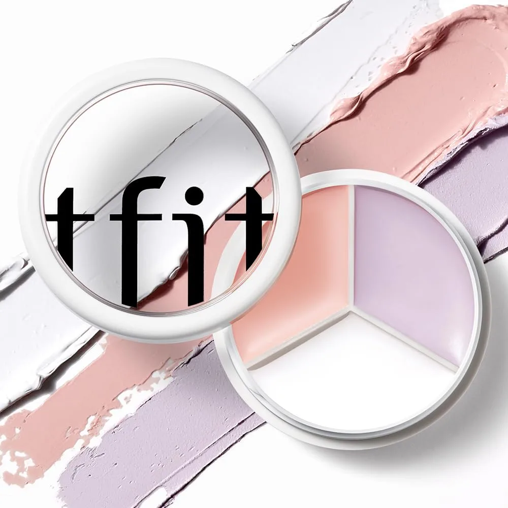 TFIT 3 Color Concealer Cream Palette Full Coverage 0.52 Ounce B01 Corrector
