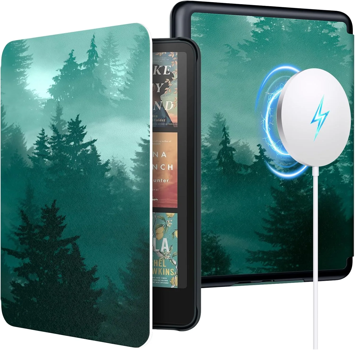 Estuche Moko Magnetic para Kindle Paperwhite 7" 12th/Colorsoft Verde Bosque