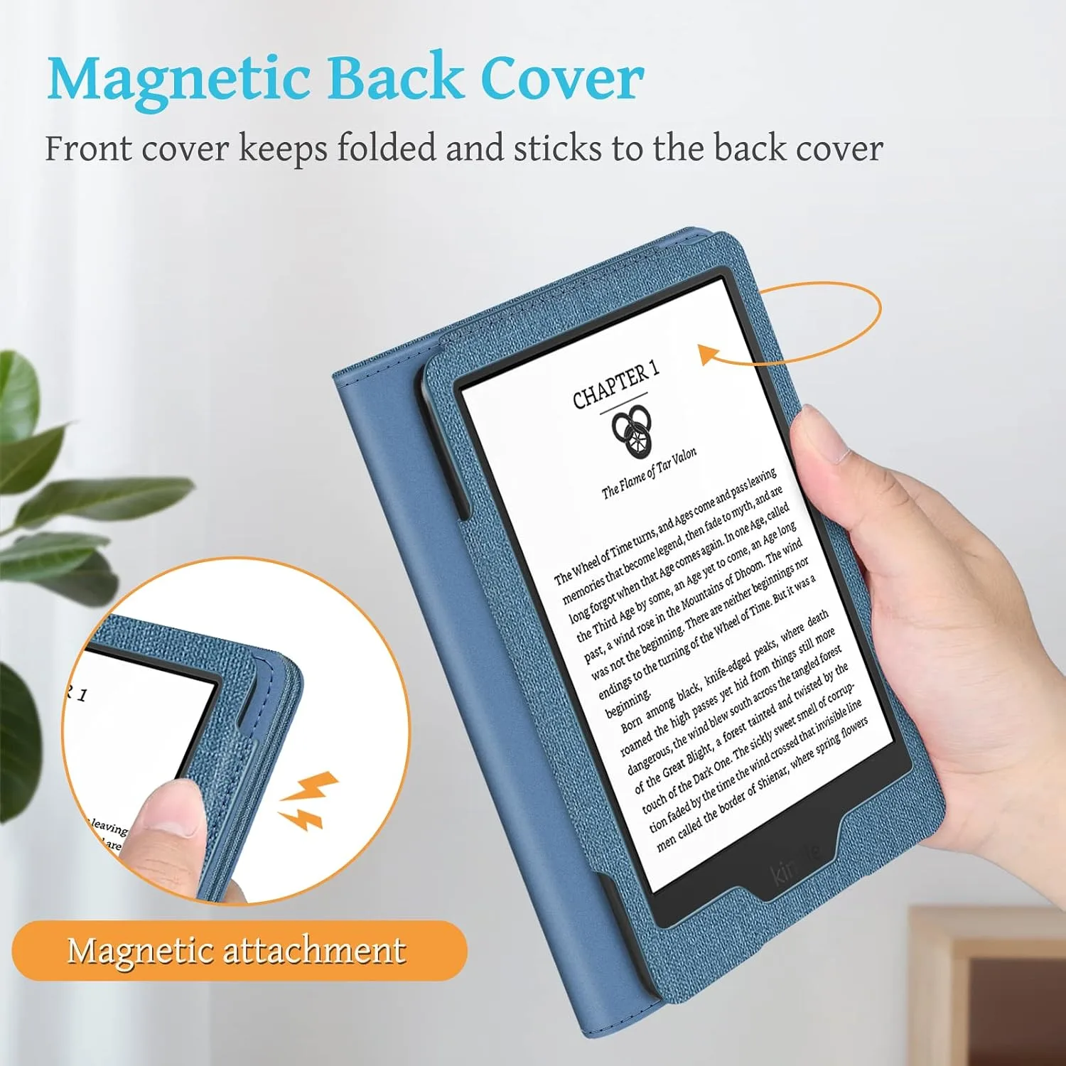 Fintie Stand Case for 6" Kindle 11th Generation 2024/2022, Twilight Blue