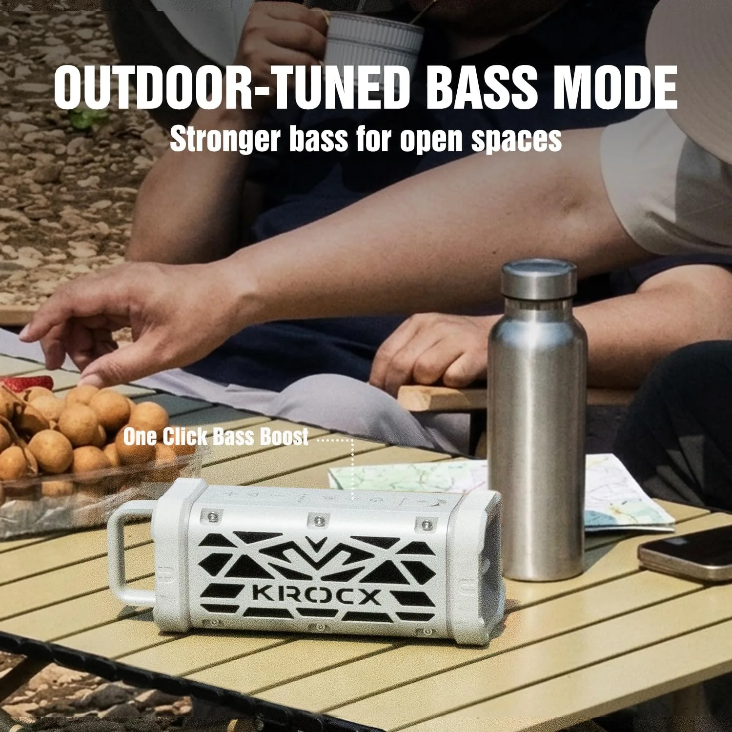 TRAVOR Magnetic Bluetooth Speaker for Patios. Outdoor Kitchen. Golf