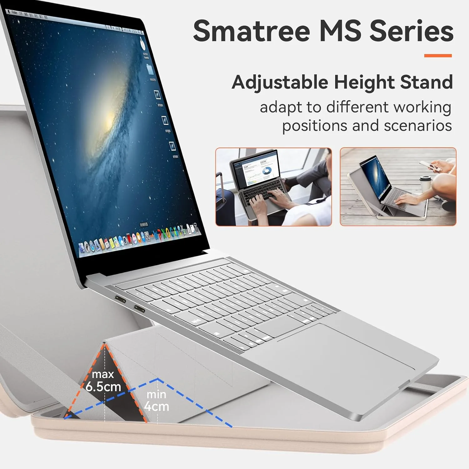 Smatree MS59T Hard EVA Case with Stand for 14" ASUS Zenbook Duo 14 UX482