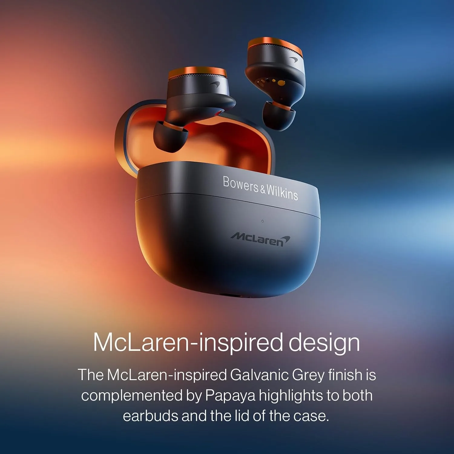 Bowers & Wilkins Pi8 McLaren Edition Wireless Earbuds with 3 Built-in Mics