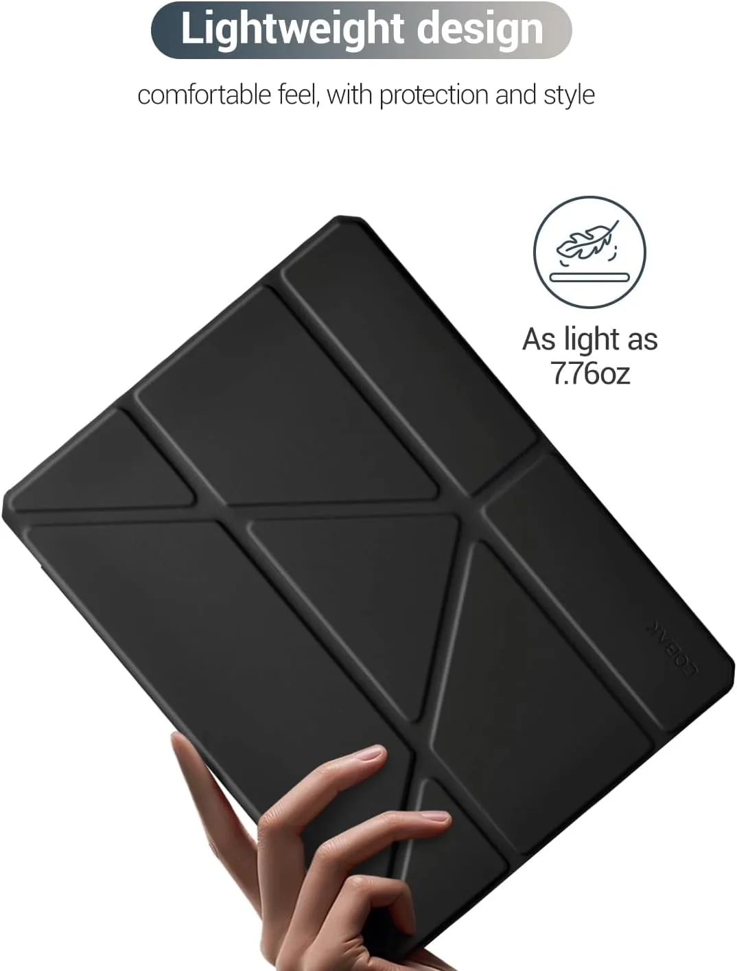 CoBak Case for iPad (A16) 11th Generation, iPad 10th Gen Cover, Black