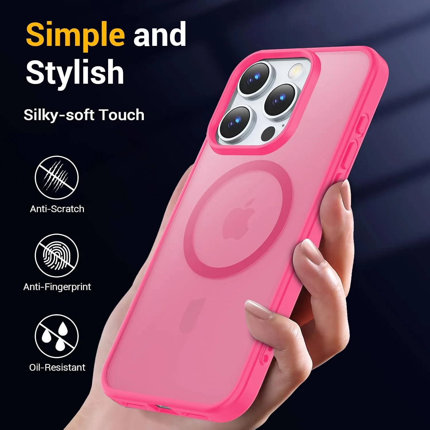 Temdan for iPhone 16 Pro Case Rose