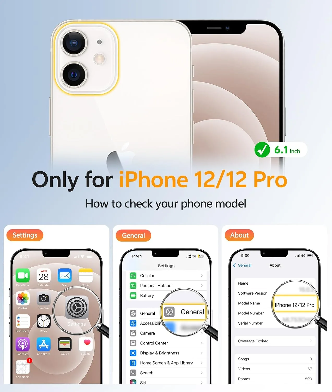 FNTCASE for iPhone 12/12 Pro Case, Fit for Magsafe, Desert Gold