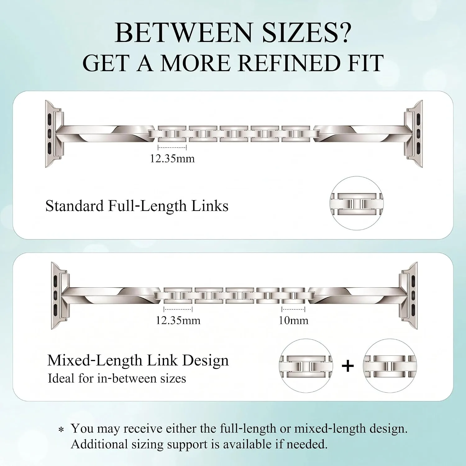 Missair Thin Band Compatible with Apple Watch for Women