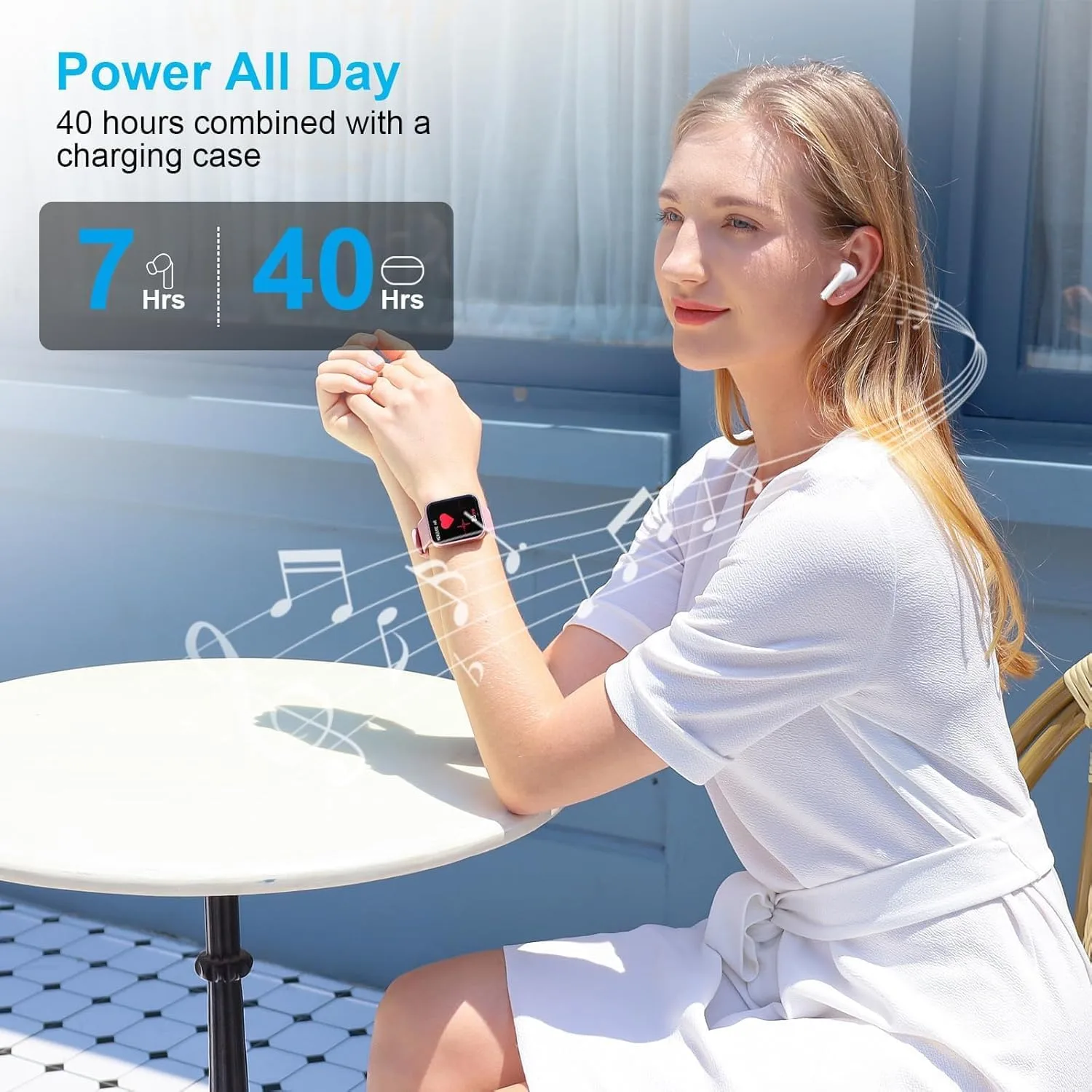 Wireless Earbuds for iPhone 18 Pro/17/16, 5.3 Bluetooth for Apple Earbuds