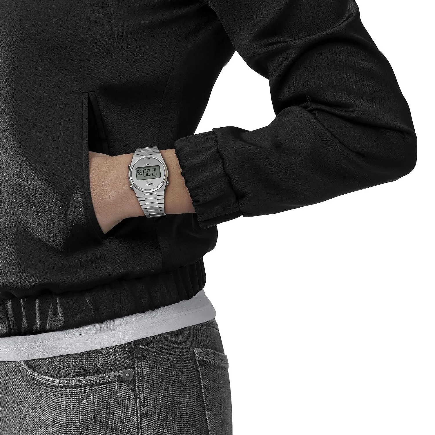 Tissot PRX Digital, Swiss Quartz, 35 mm, Silver Dial, Unisex Watch