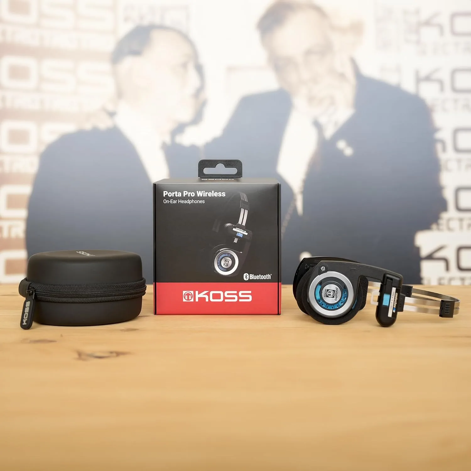 Koss Porta Pro Wireless 2.0 Retro 80s Style On-Ear Headphones, Black