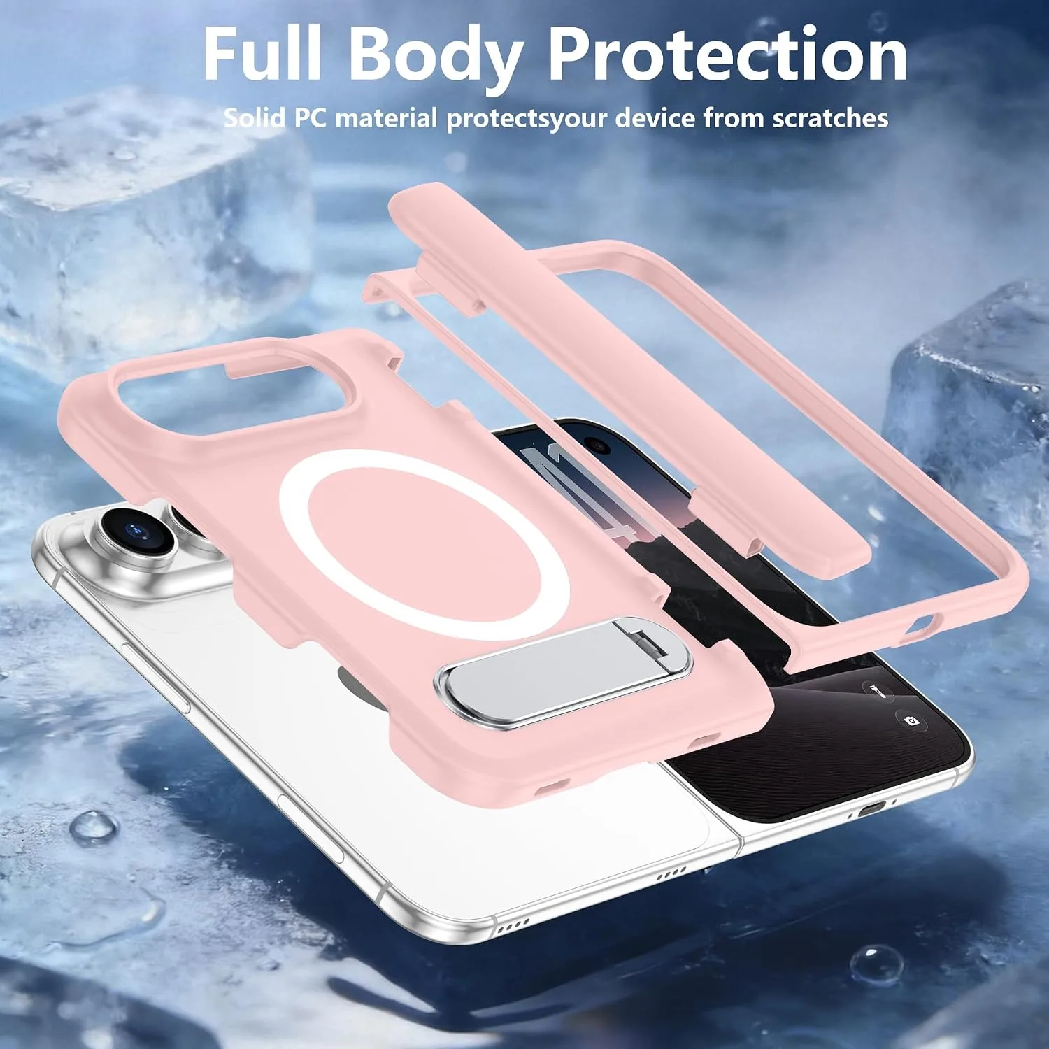 For iPhone Duo Case/iPhone Fold Case with Kickstand & Screen Protector