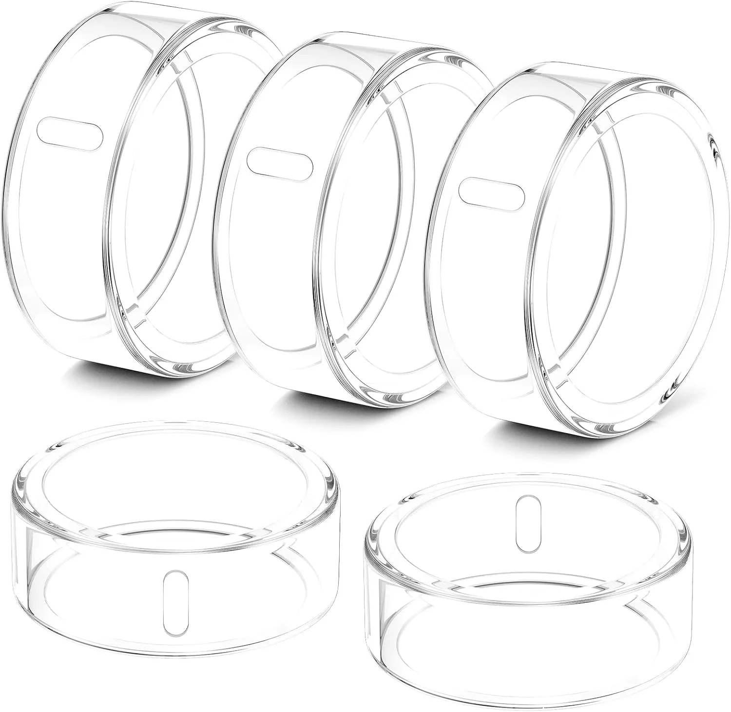 5 Pack Covers Compatible with Oura Ring 4/Oura Ring 3-Size 8