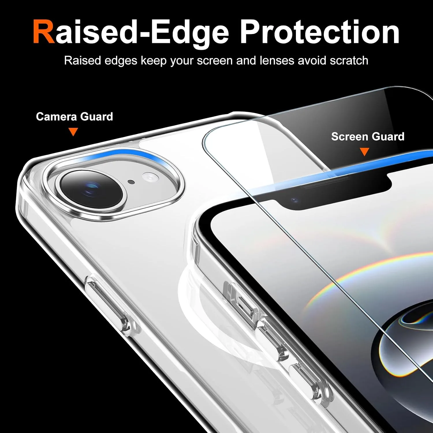 Temdan for iPhone 17e/16e Case with Screen Protector Clear
