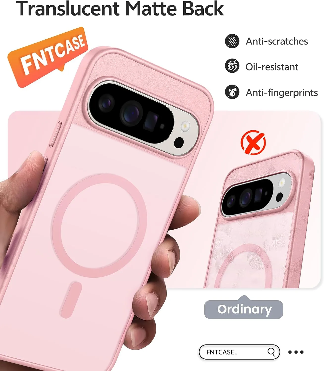 FNTCASE for Google Pixel 10 Pro XL / Pixel 9 Pro XL Case, Fit for Magsafe