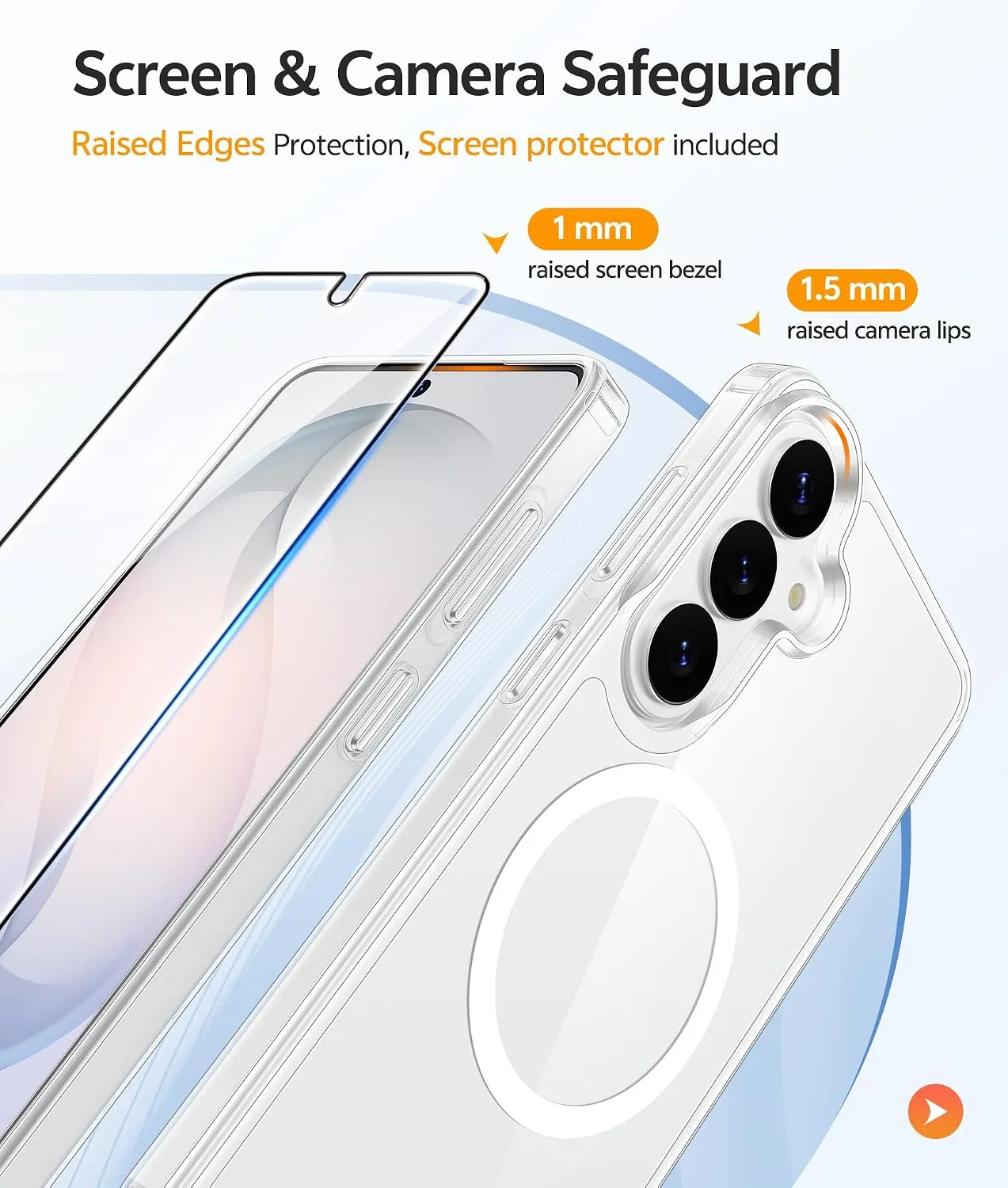 FNTCASE for Samsung Galaxy S26 Plus Case, Fit for Magsafe, Screen Protector