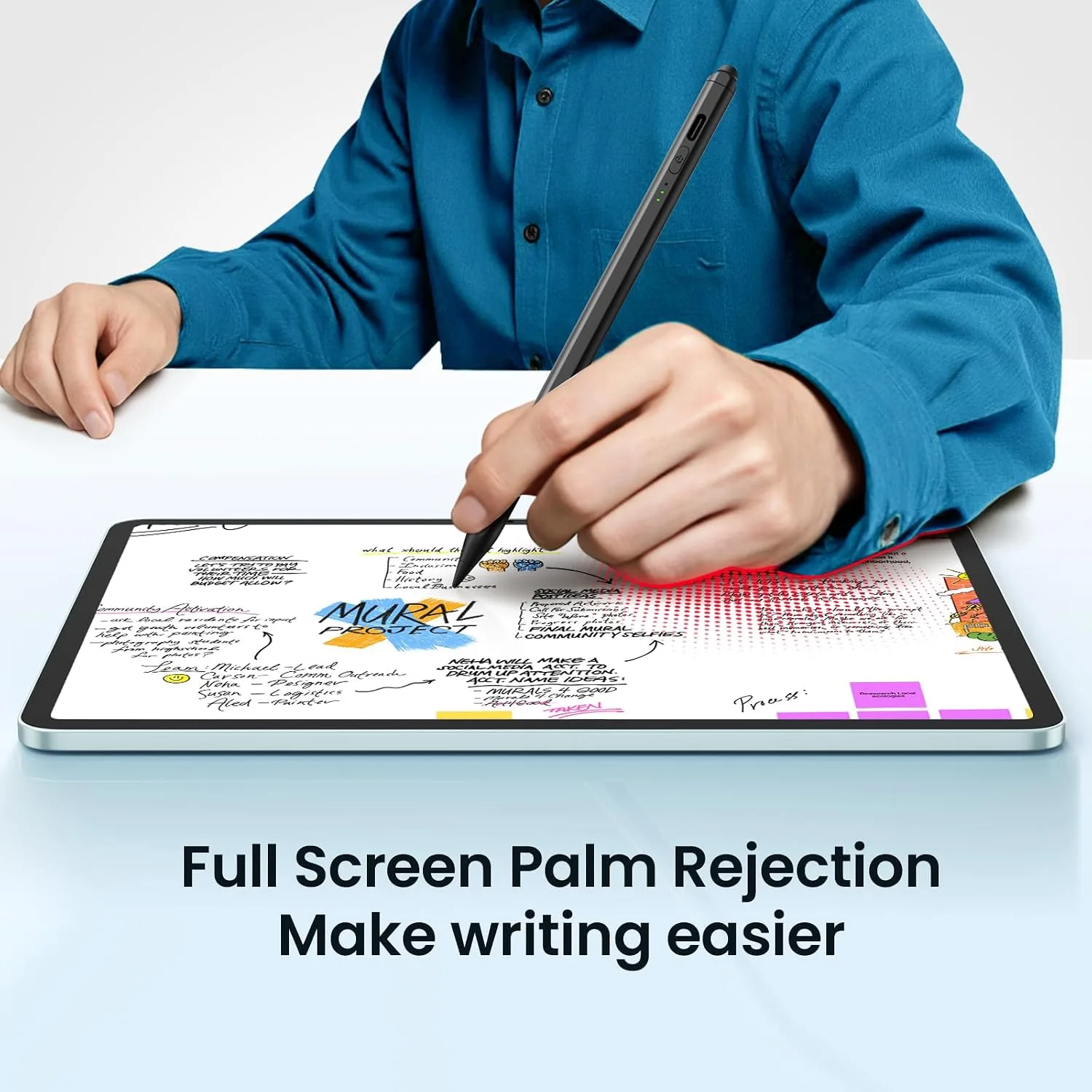 Hastraith Stylus Pen for iPad(2026-2018),13 mins Fast Charge Pencil with Tilt Sensitivity and Palm Rejection for iPad A16/10/9/8/7/6,Air 13"/11"/M3/M2/5/4/3,Pro 11"/13"/12.9"/M4/M2/M1,Mini 7/6/5,Black