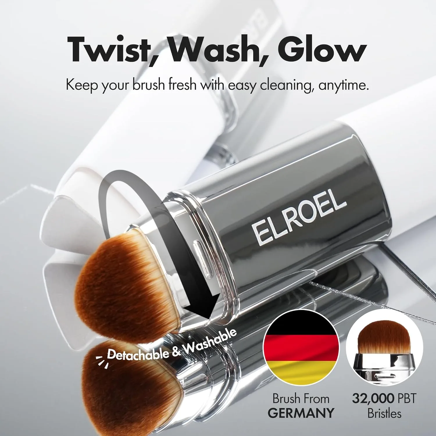 ELROEL Blanc Cover Cream Stick V White - Korean Foundation (#201 Light)