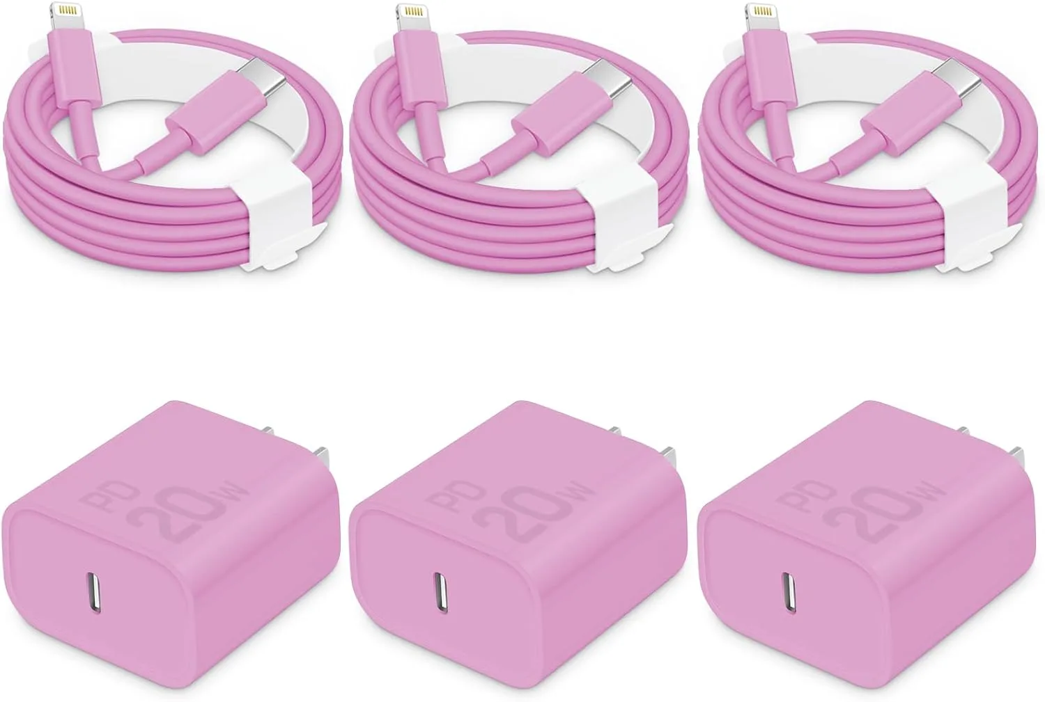 CXX 20W Fast Charger for iPhone 14/13/12 [3-Pack, MFi Certified]