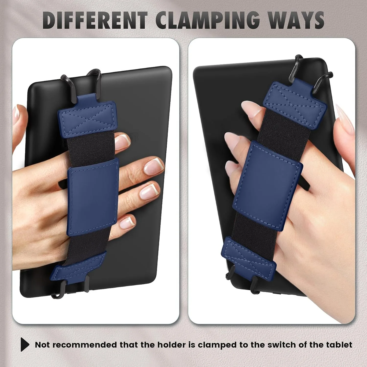 MoKo Soft Hand Strap for 6-8" Kindle eReaders Fire Tablet, Indigo