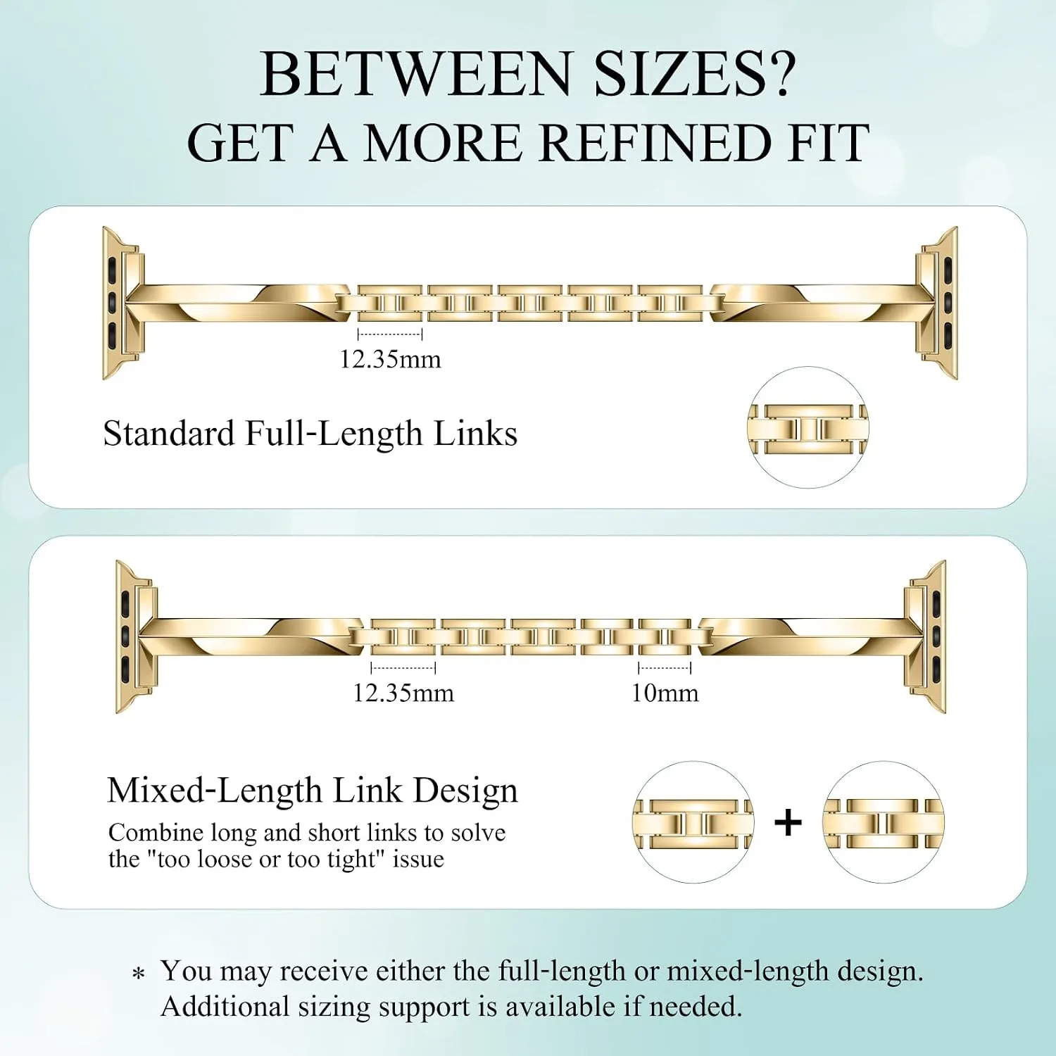 Missair Thin Band Compatible with Apple Watch for Women