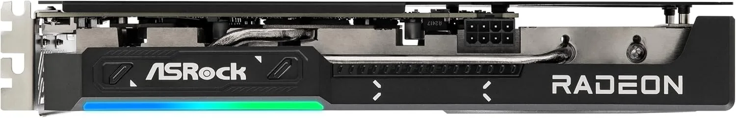 ASRock Radeon RX 9060 XT Challenger 16GB OC, RDNA 4, 3290MHz Boost, 16GB GDDR6 128-bit, PCIe 5.0, Dual Fans, 0dB Silent, LED Indicator, DisplayPort 2.1a, HDMI 2.1b