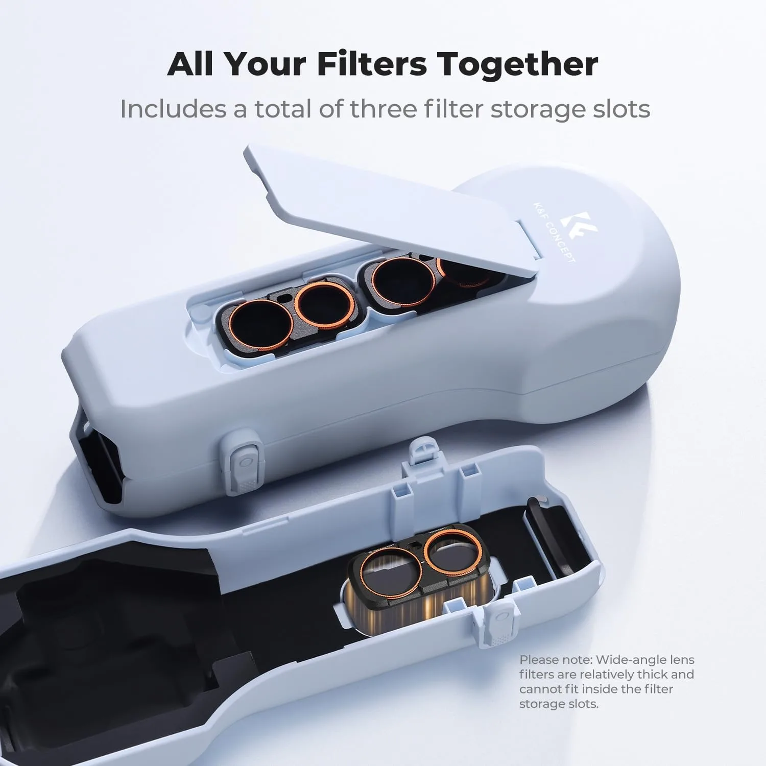 K&F CONCEPT Protective Case Blue Compatible with Insta360 Luna Ultra