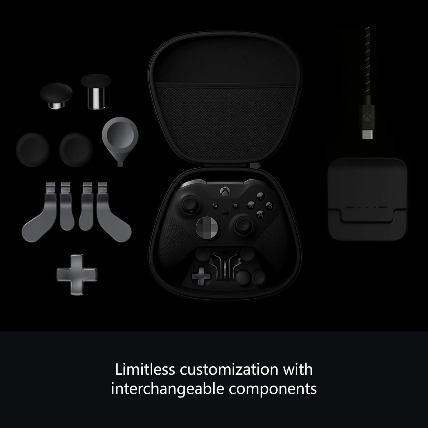 Xbox Wireless Gaming Controller | Elite Series 2 | Black