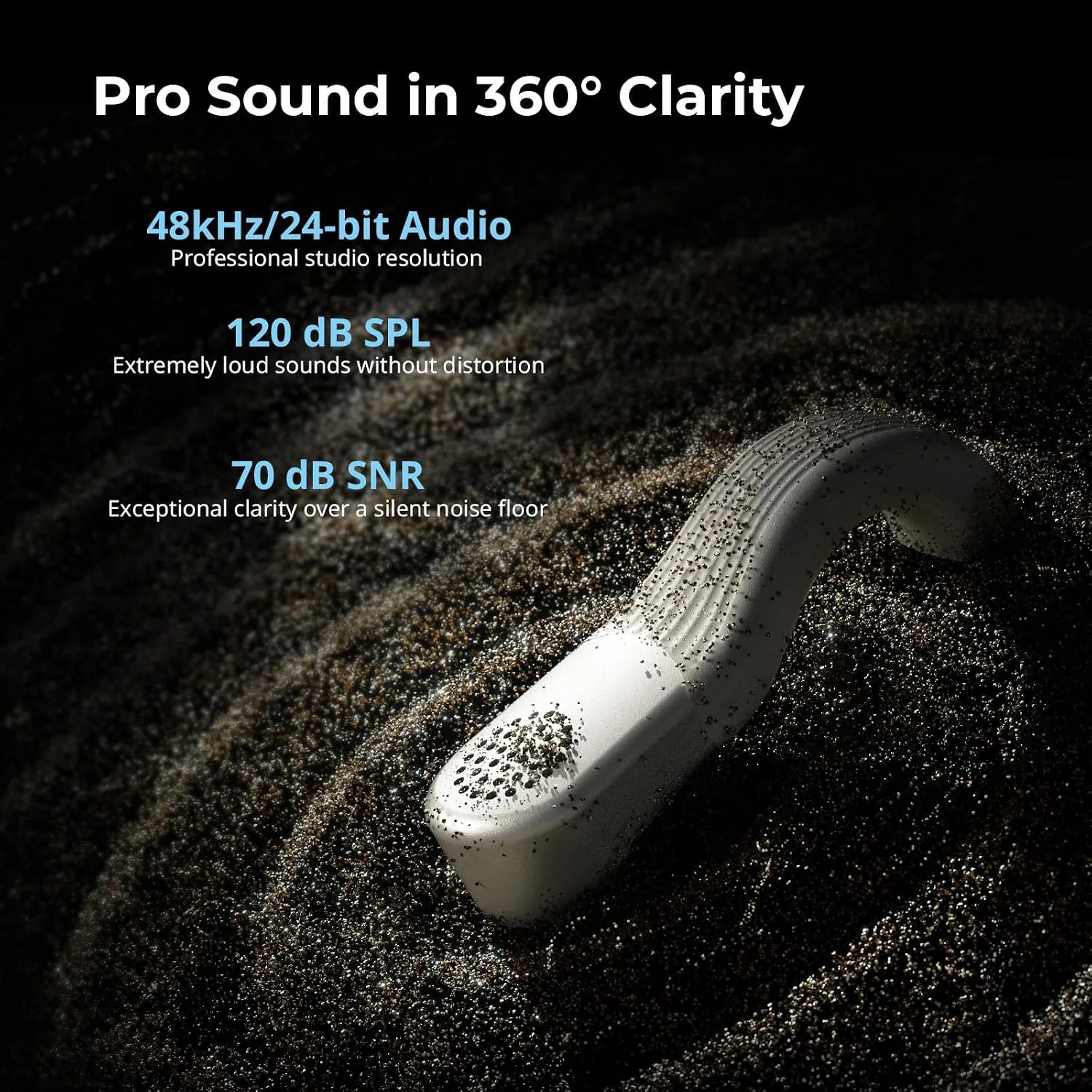 SmallRig Wireless Mic S70 (2 TX + 2 RX + Charging Case) - White