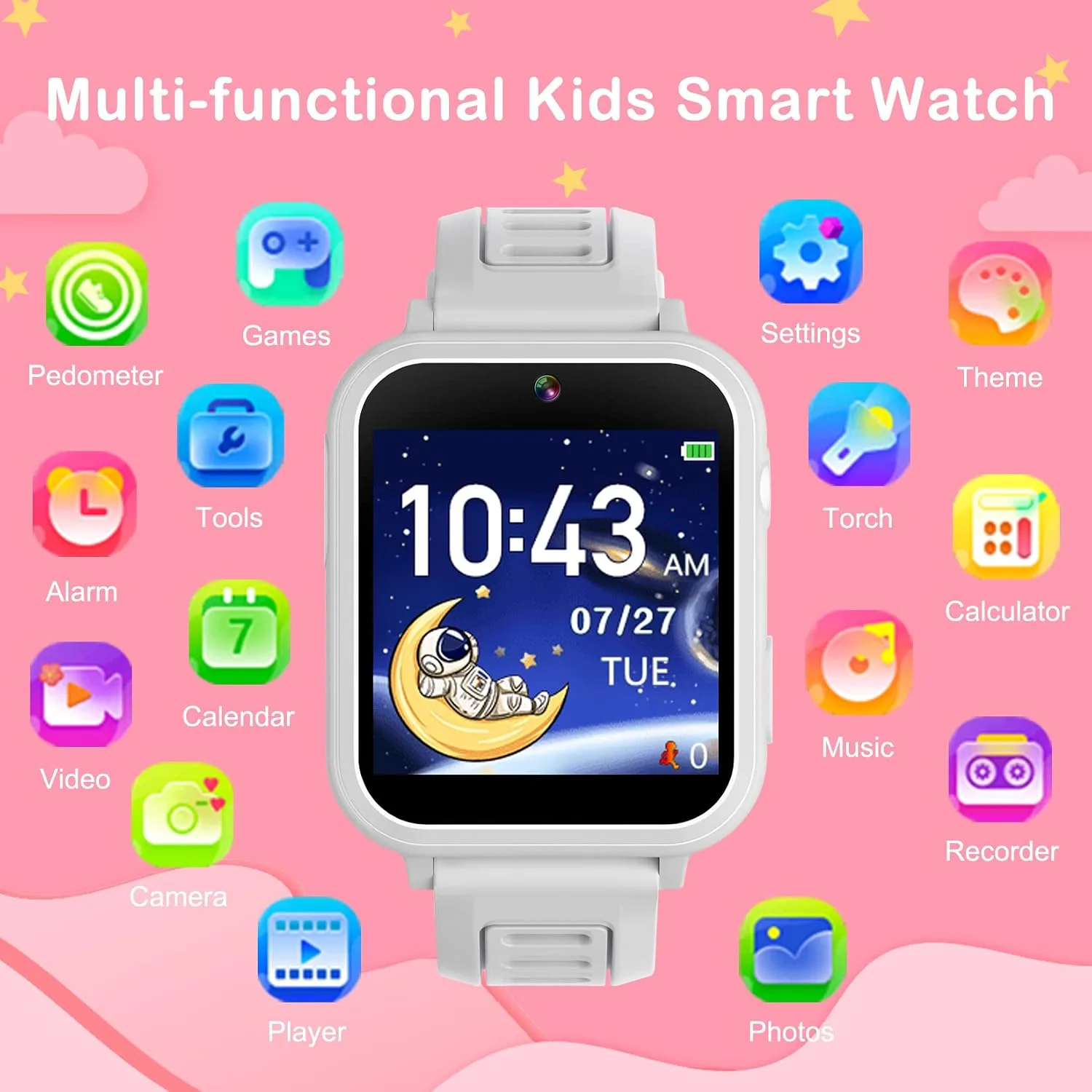Smart Watch for Kids with 39 Games, Kids Smart Watch Girls Gifts Age 4-12