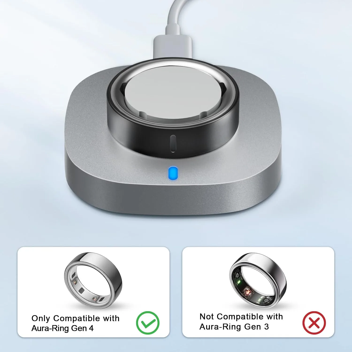Charger Compatible with Ring Gen 4 Size 15