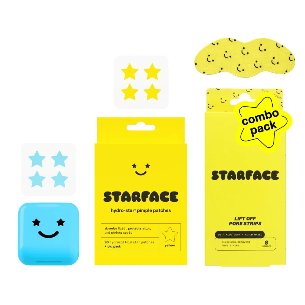 Starface Hydro-Star® Big Blue Compact + Yellow Patch + Lift Off Pore Strip