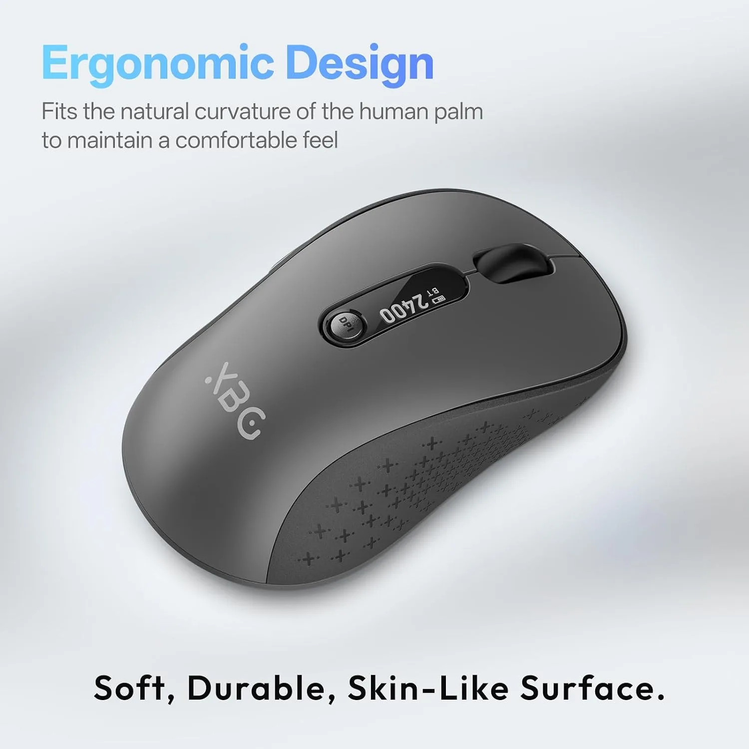 XBG B15Pro Tri-Mode Wireless Bluetooth Mouse with LED Display for Laptop