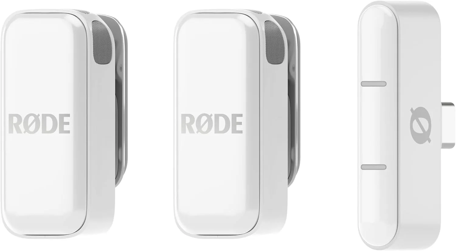 RØDE Wireless Micro (2 Mics + Case), USB-C for Smartphones, White