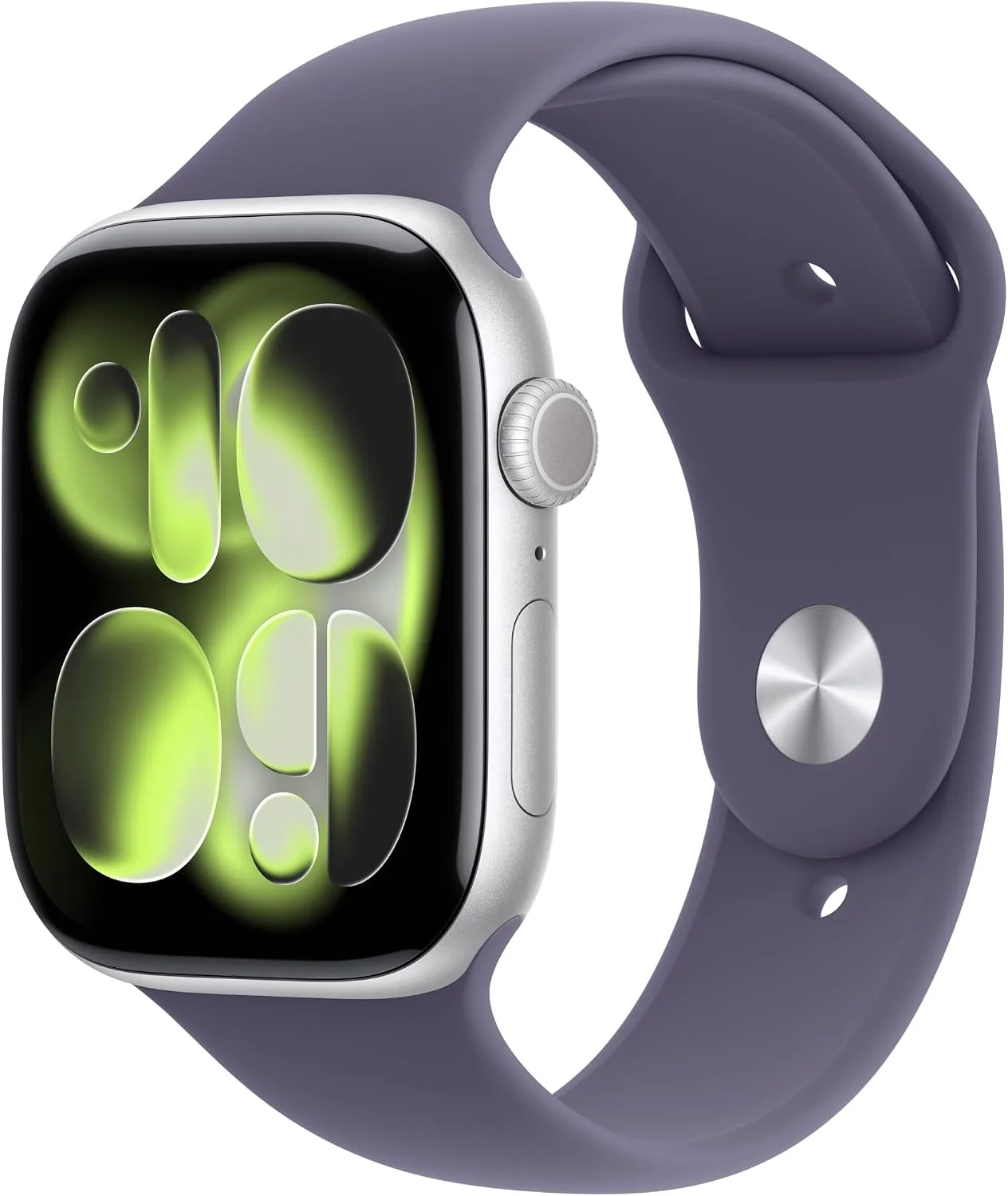 Smartwatch Apple Watch Series 11 GPS 46mm Aluminio Plateado con Correa Sport Púrpura Neblina M/L
