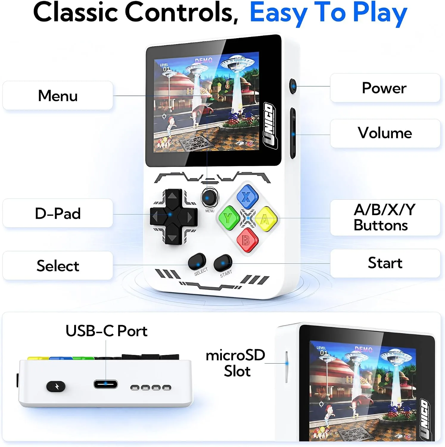 Retro Handheld Game Console for Adults, 245 Games, Pocket Size for Travel