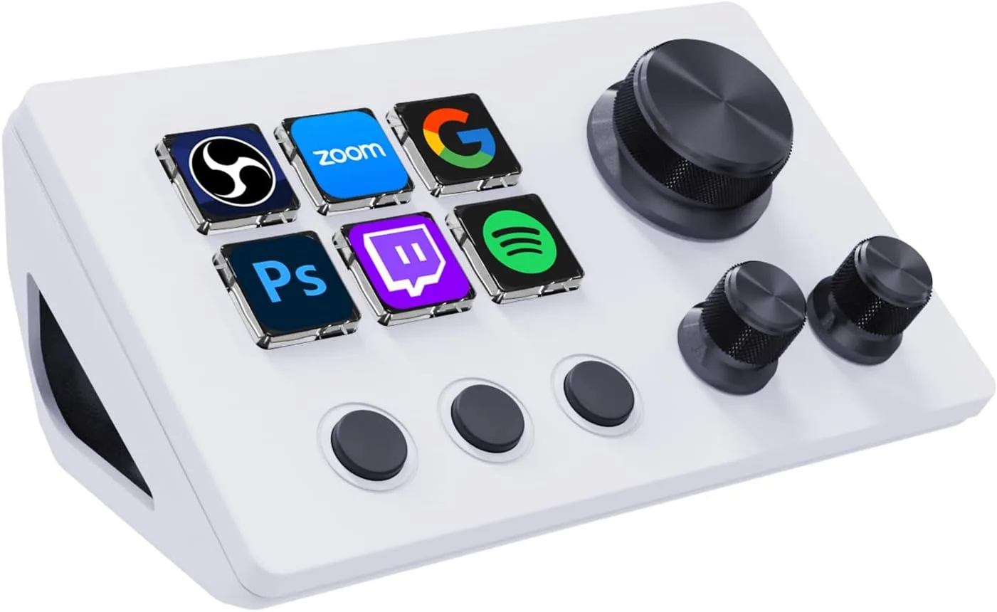 Controlador de Streaming TreasLin VSDinside N3 Blanco con 12 Teclas Macro Personalizables