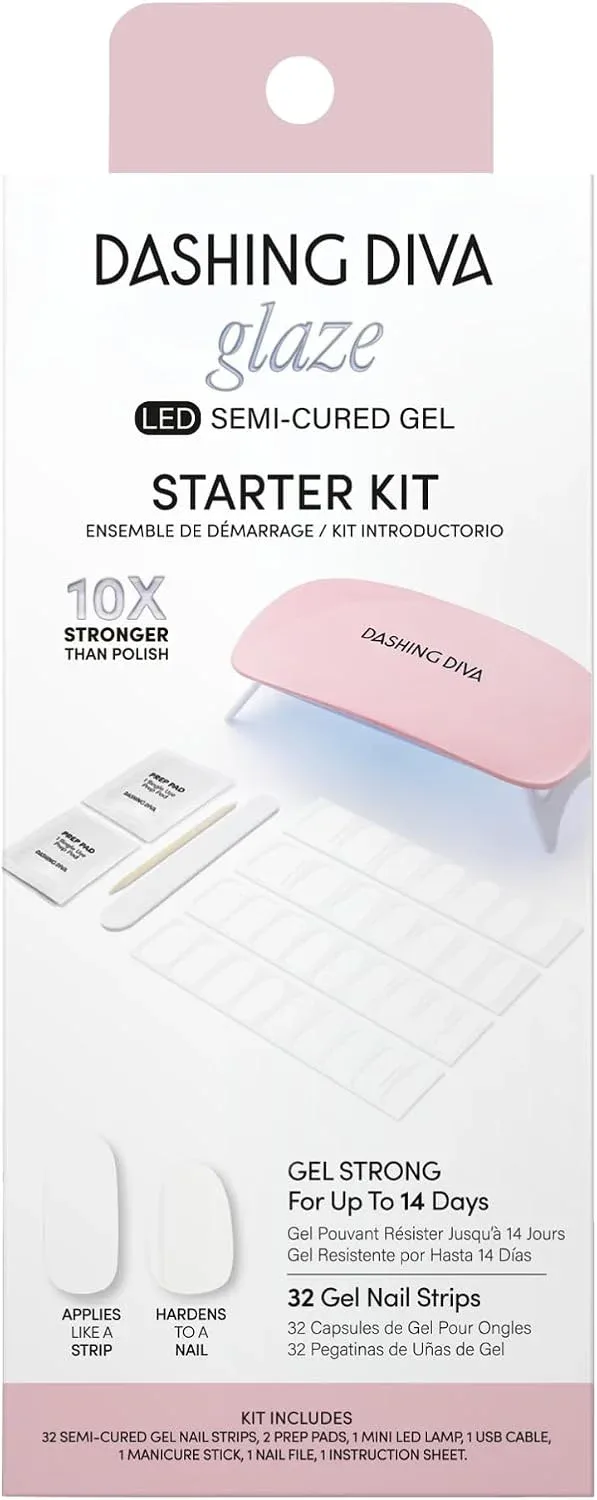 Kit de Manicura Dashing Diva Glaze Daikon con Lámpara LED